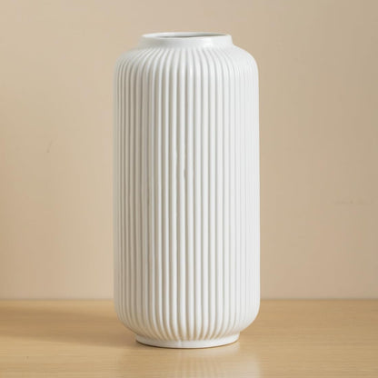 Witte Ceramic vaas