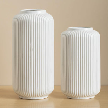 Witte Ceramic vaas