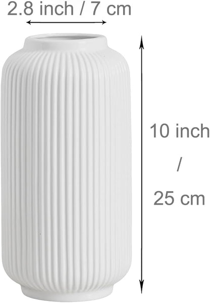 Witte Ceramic vaas