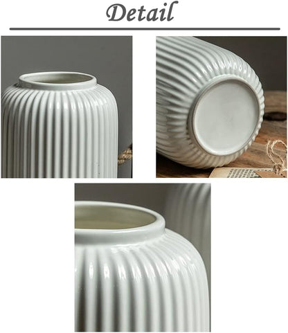 Witte Ceramic vaas