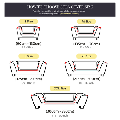 Sofa Cover - Velvet Stretch