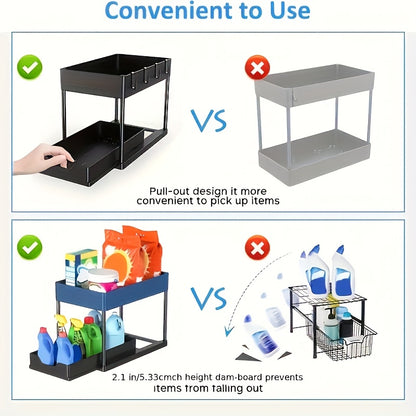 2-Lagen Glijdende Keuken Organizer