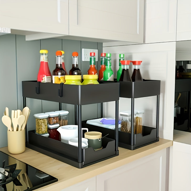 2-Lagen Glijdende Keuken Organizer